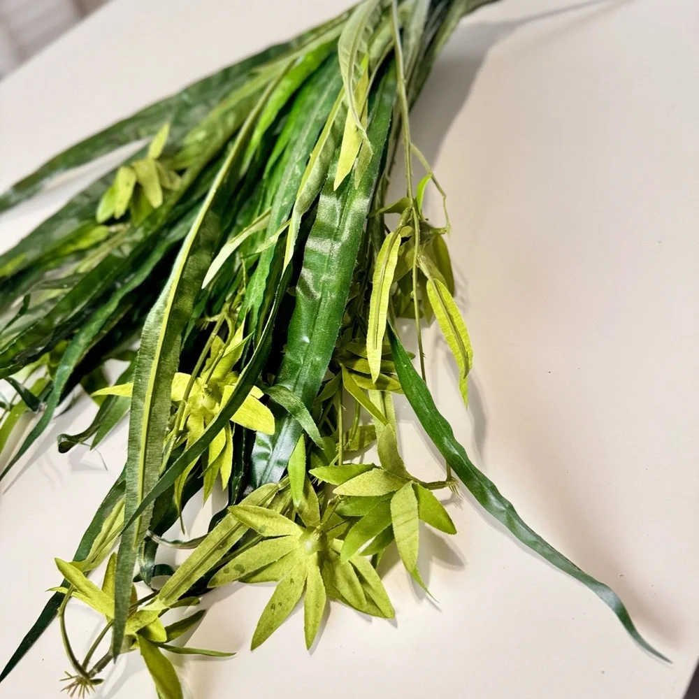 LIFELIKE Spider Plant Artificial Greenery Faux Floral Arrangement Ivy #B